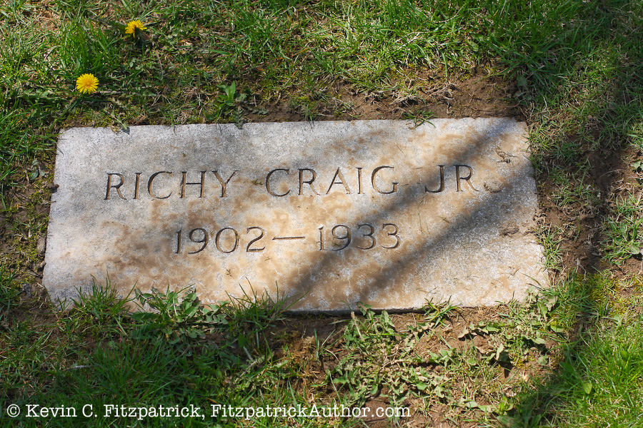 Richy Craig, Jr. gravestone in the N.V.A. plot.