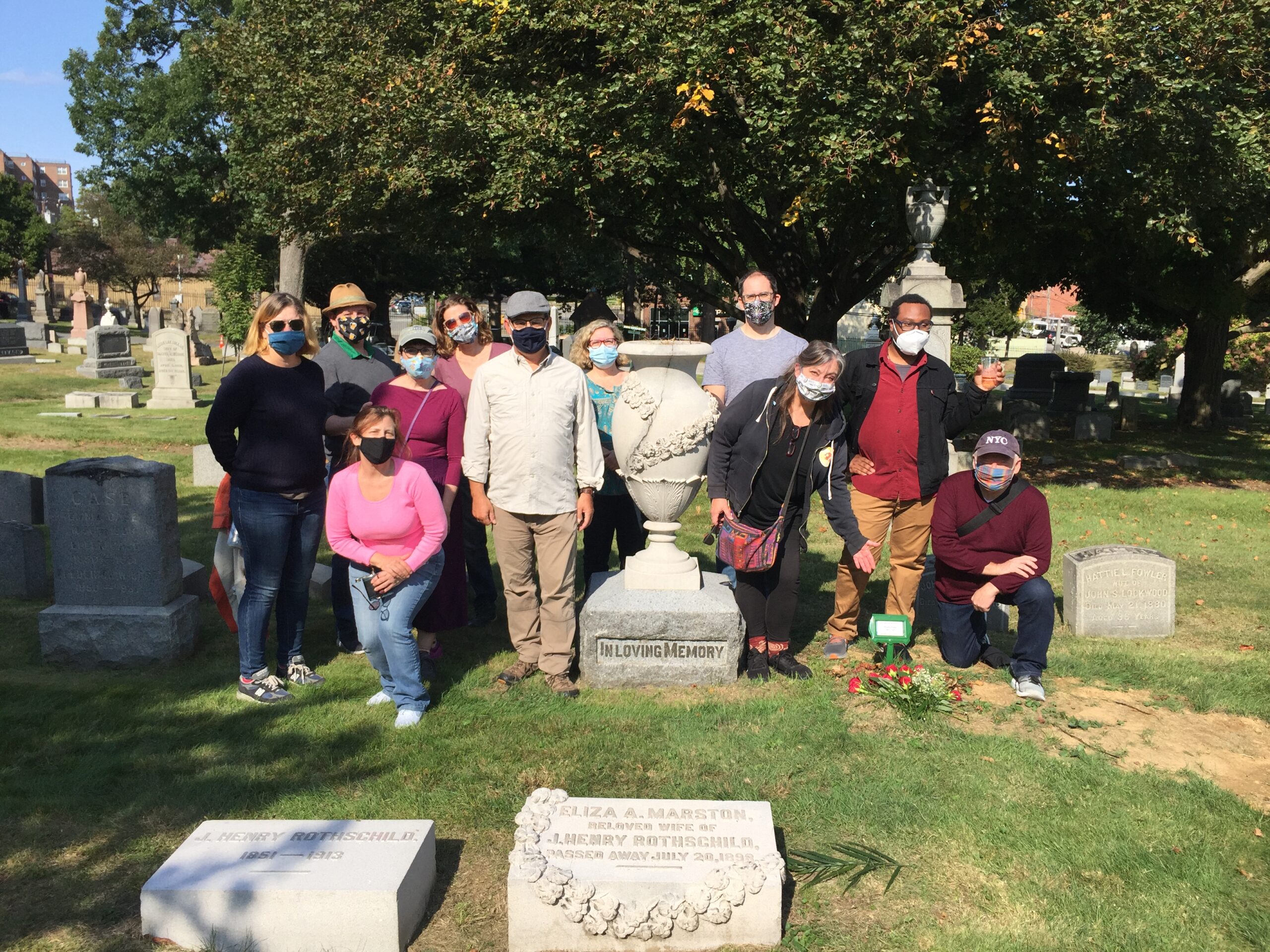 Woodlawn Cemetery, at Dorothy Parker's Grave.